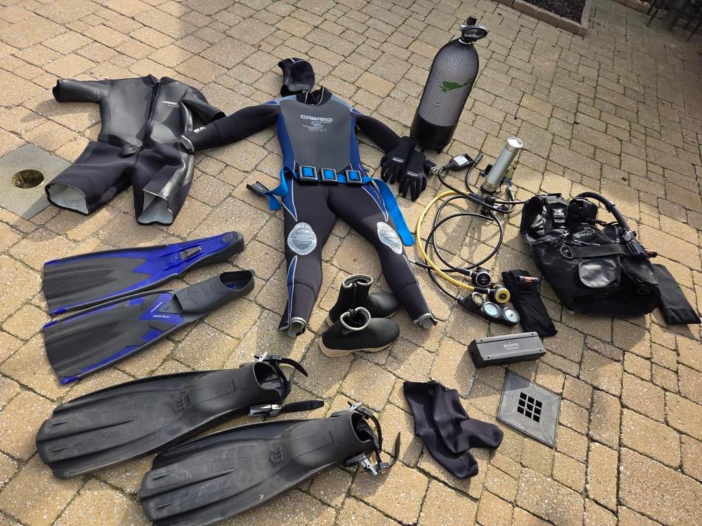 Complete duikuitrusting, Watersport en Boten, Duiken, Ophalen of Verzenden, Gebruikt, Duikpak