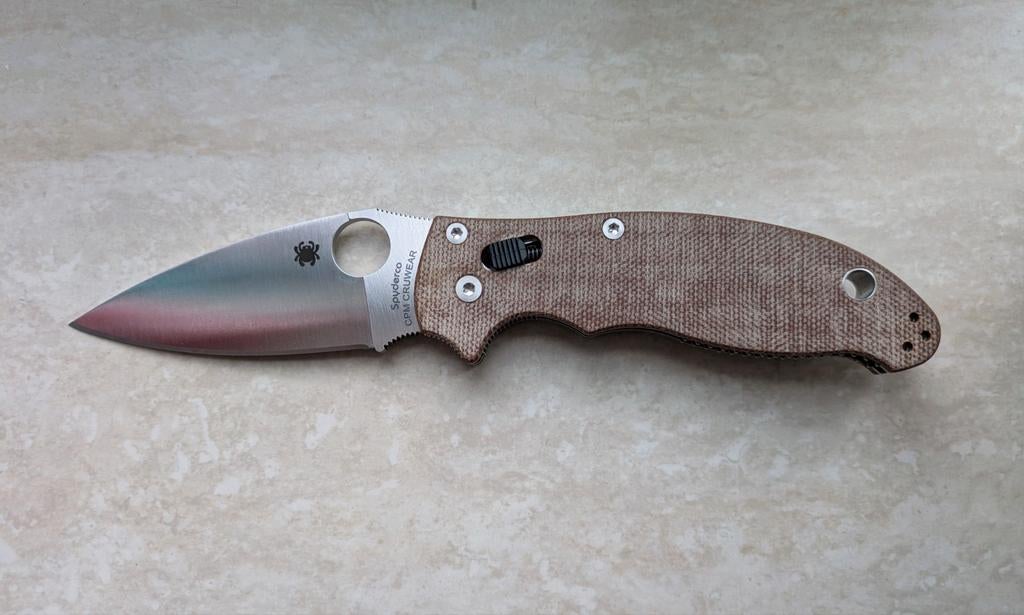 Spyderco Manix 2, Caravans en Kamperen, Kampeergereedschap, Ophalen of Verzenden, Zo goed als nieuw