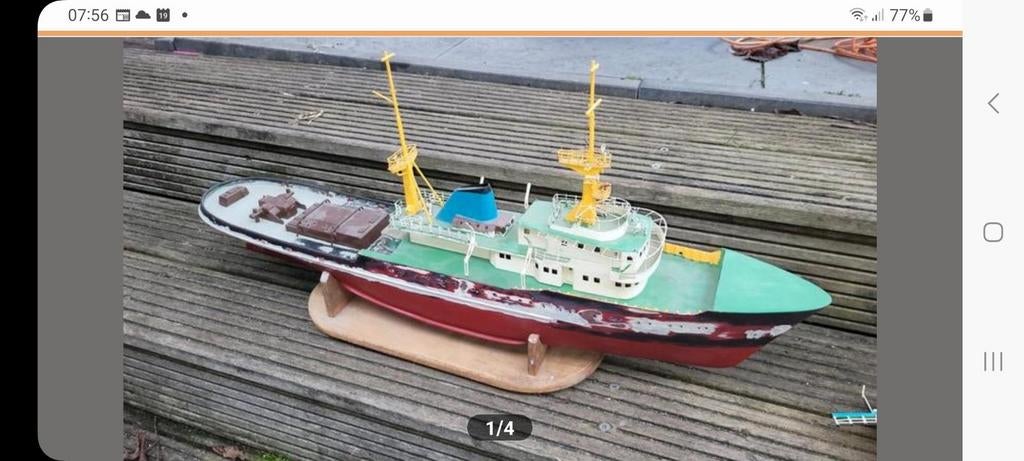 Zwarte zee opknapper . Inruil sleepboot mogelijk, Hobby en Vrije tijd, Modelbouw | Boten en Schepen, Ophalen of Verzenden, Gebruikt
