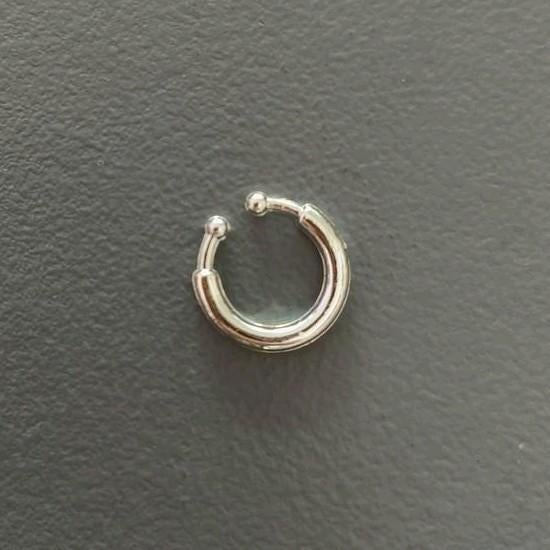 Stijlvolle Fake Piercing - Zilverkleurig, Ophalen of Verzenden, Nieuw, Overige materialen, Overige typen