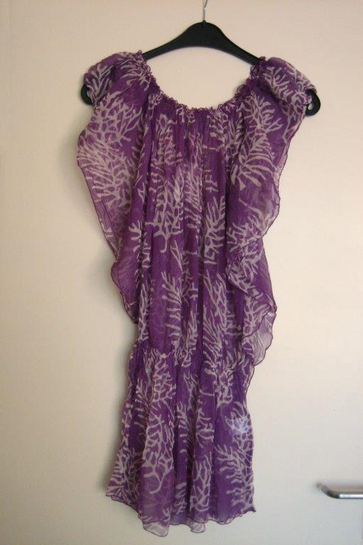 Nieuw! Heerlijk luchtige zijden tuniek KIWI L-XL snazzeys, Verzenden, Paars, Maat 46/48 (XL) of groter, Nieuw