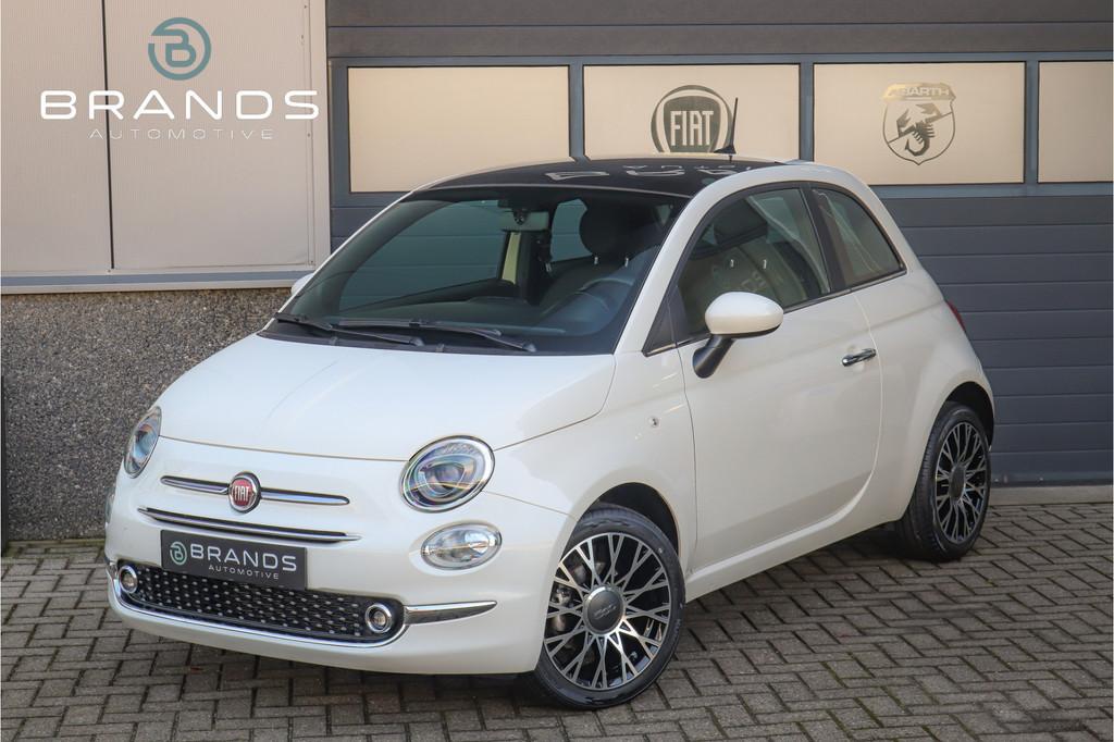Fiat 500 1.0 Hybrid Dolcevita Finale 1e eig Vol opties Garan, Voorwielaandrijving, Stof, Gebruikt, Zwart