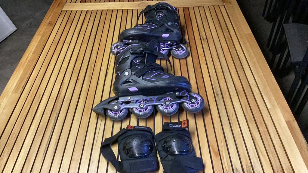 Wegens overcompleet: prima skeelers!, Kinderen, Inline skates 4 wielen, Ophalen, Overige merken