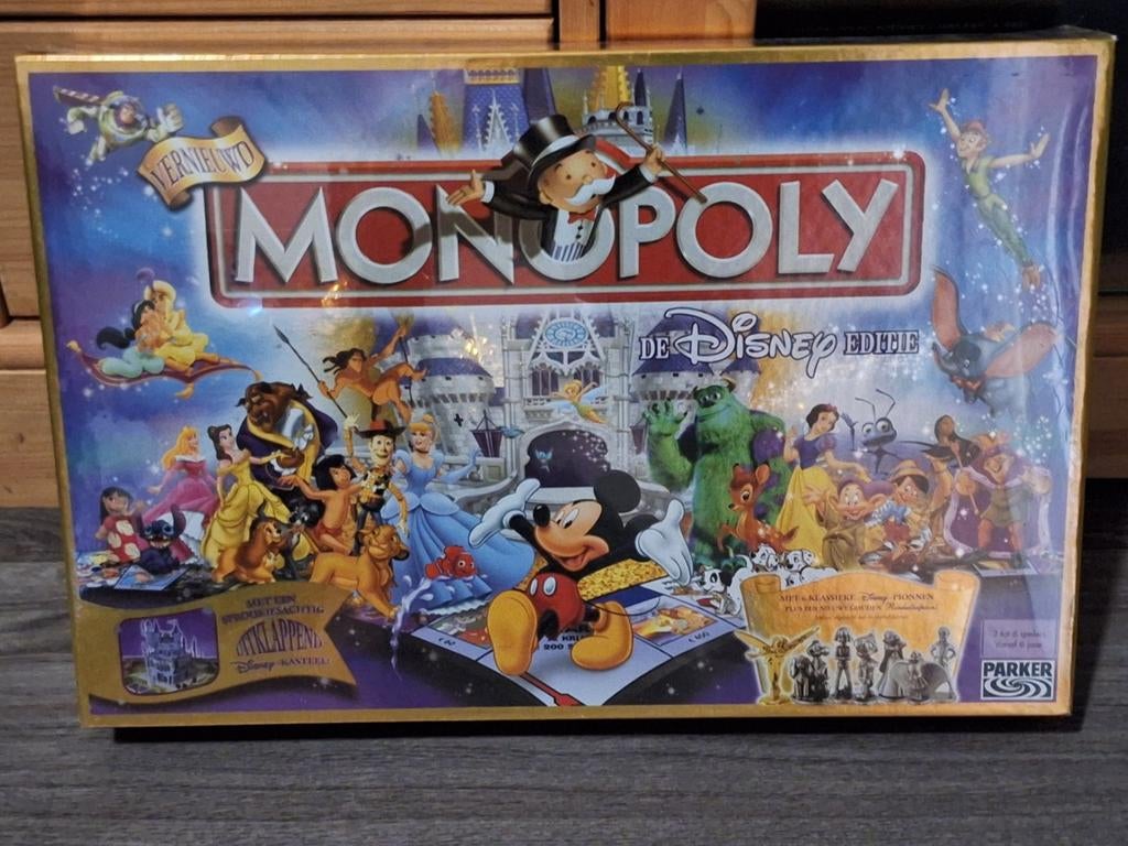 Monopoly. De Disney Editie. Met Kasteel. Nieuw In Verpakking, Vijf spelers of meer, Ophalen of Verzenden, Nieuw, Parker