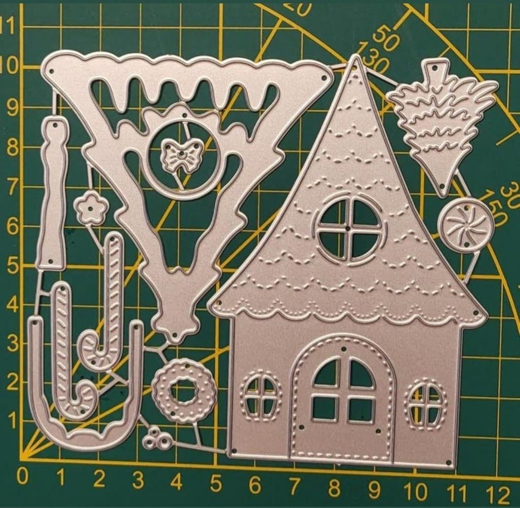 Snijmal  kersthuisje, Hobby en Vrije tijd, Kaarten | Zelf maken, Ophalen of Verzenden, Nieuw, Overige thema's, Pons of Mal