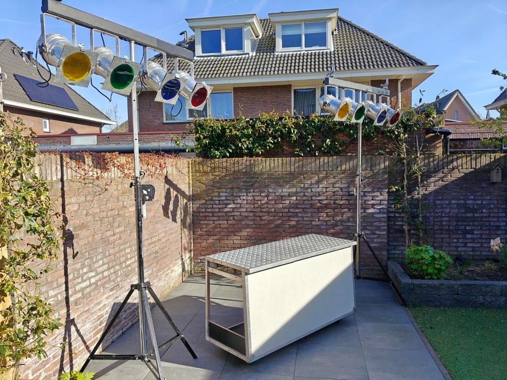 Complete Lichtset met Bar - Ideaal voor de Dj, Ophalen of Verzenden, Gebruikt, Licht, Kleur