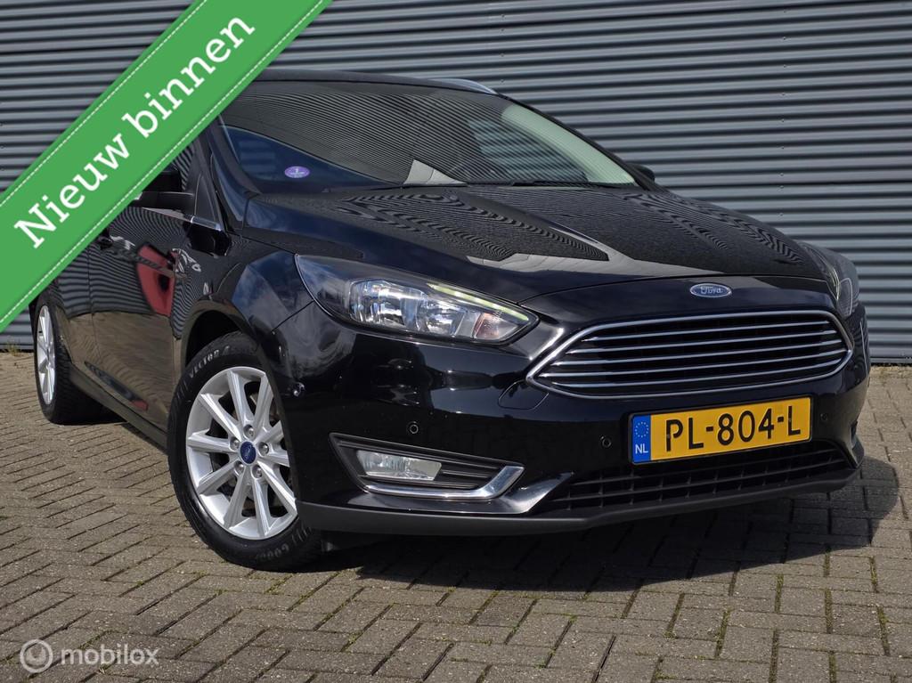 Ford Focus Wagon 1.5 Titanium, Euro 6, 4 cilinders, Zwart, Origineel Nederlands