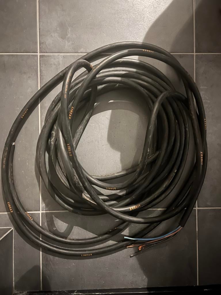Lineax stroomkabel ruim 10 meter, Doe-het-zelf en Verbouw, Elektra en Kabels, Ophalen, Nieuw, Kabel of Snoer