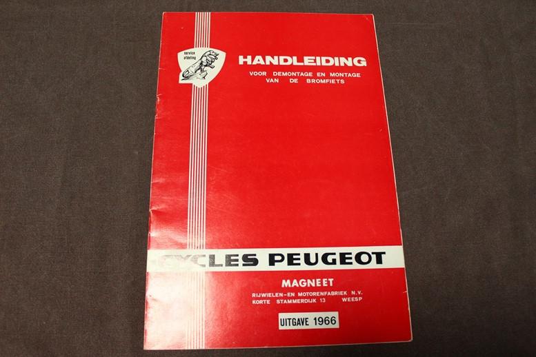 Peugeot 1966 werkplaatsboek Magneet Weesp, Fietsen en Brommers, Ophalen of Verzenden, Gebruikt