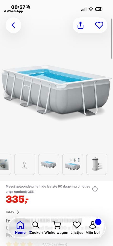 Groot tuinzwembad – compleet met pomp – klaar voor de zomer!, Ophalen, Gebruikt