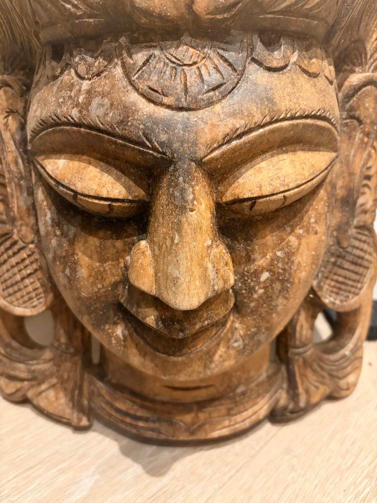 Houtsnijwerk Sri Lanka 60x40cm, Ophalen of Verzenden