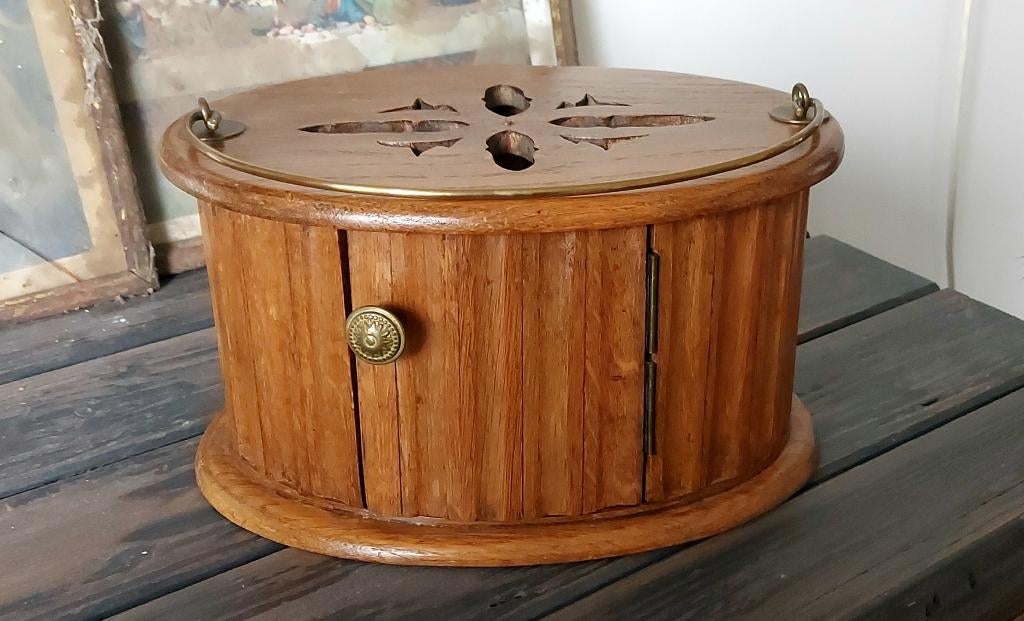 Antiek Eikenhouten Voetenstoof, Ophalen of Verzenden