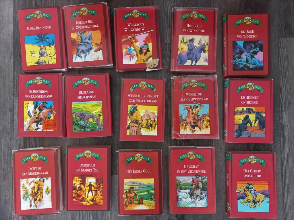 15 delen van Karl May Winnetou, 1 speler, Ophalen of Verzenden, Zo goed als nieuw, Avontuur en Actie