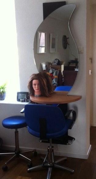 Complete Kapsalon Set voor een salon aan huis, Ophalen, Gebruikt, Blauw, Twee