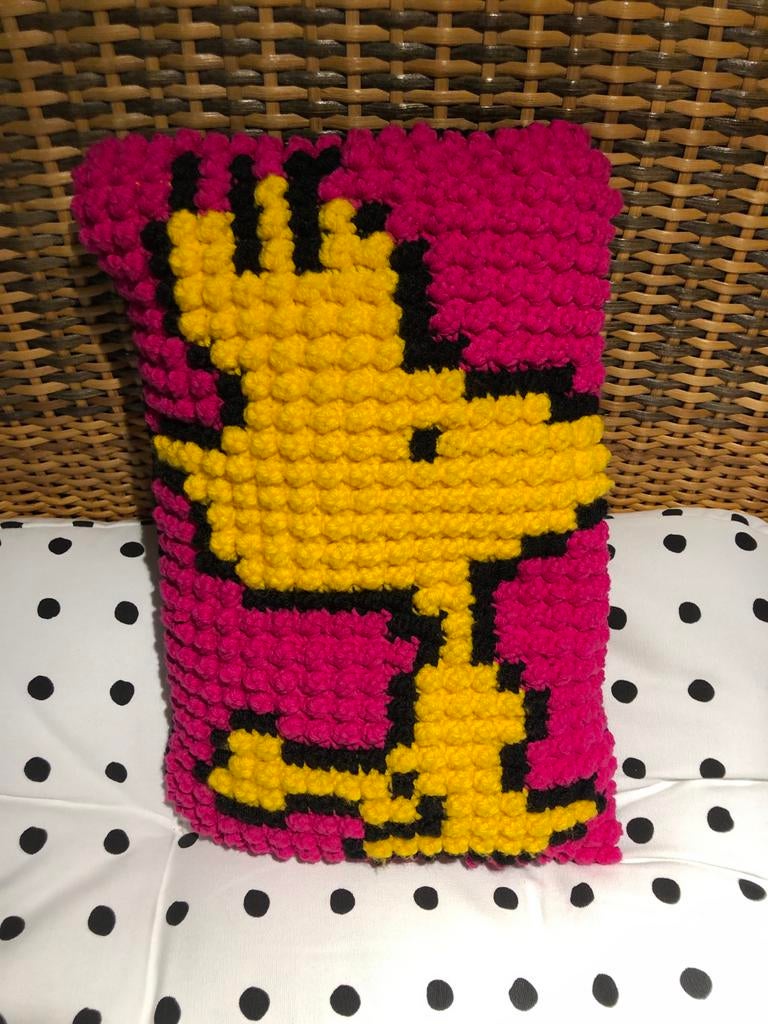 Leuk Snoopy - Woodstock kussen, Verzamelen, Ophalen of Verzenden, Zo goed als nieuw