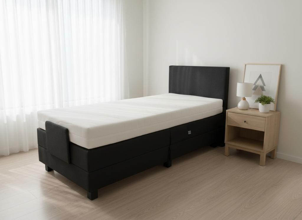 Elektrisch verstelbare SENIORENBOXSPRING OUTLET MODEL, 90 cm, Verzenden, Info@iboxz.nl, Nieuw