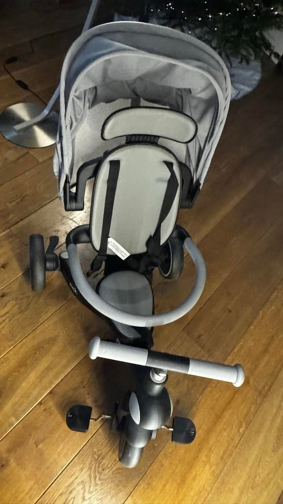 Puck Multifunctionele Driewieler - Grijs, Fietsen en Brommers, Ophalen of Verzenden, Zo goed als nieuw, Duwstang