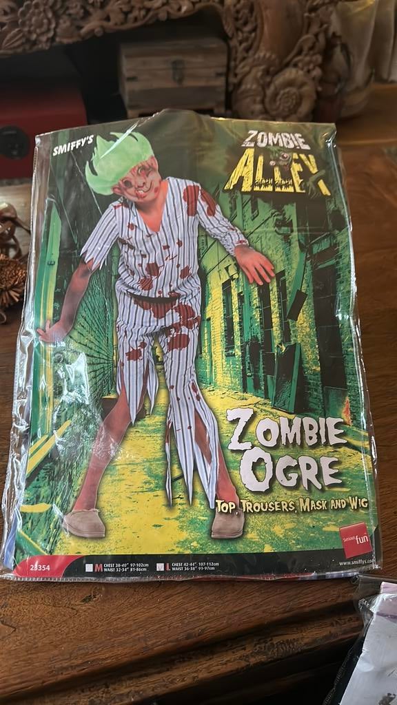 Carnavalspak Zombie L, Kleding | Heren, Carnavalskleding en Feestkleding, Ophalen of Verzenden, Nieuw, Maat 48/50 (M)