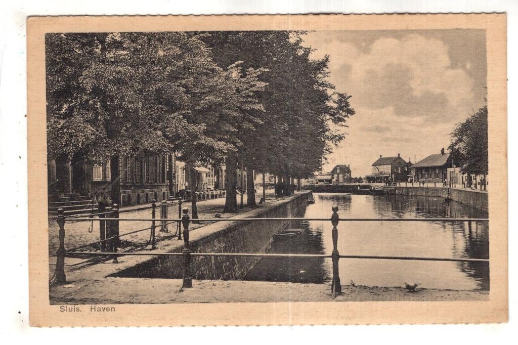 Sluis Zeeuws Vlaanderen  Haven, Verzamelen, Ophalen of Verzenden, Voor 1920, Ongelopen, Zeeland