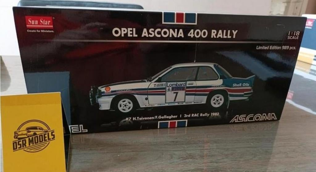 1:18 Opel Ascona 400 Rally #7 1982, Hobby en Vrije tijd, Modelauto's | 1:18, S, Auto, R, Nieuw
