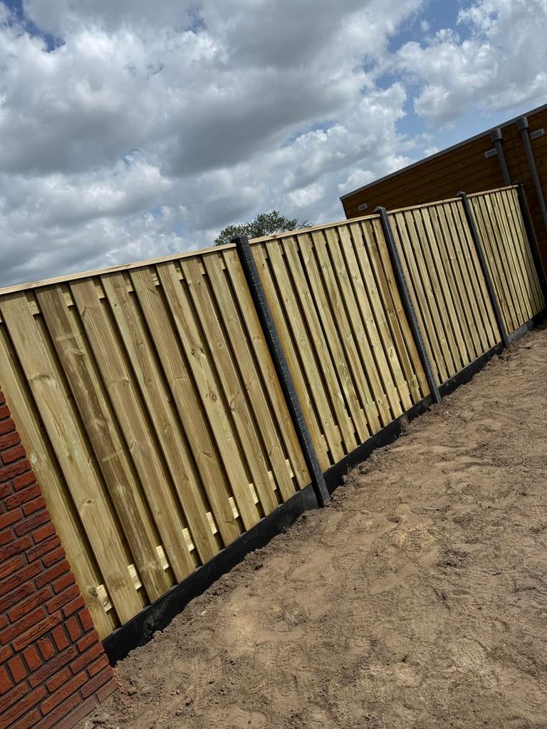 Houten beton schutting, Ophalen, Gebruikt, Minder dan 3 meter, Minder dan 1 meter