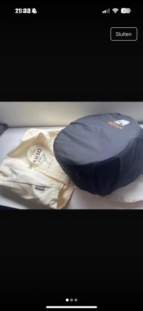 Deryan luxe campingbadje, Ophalen of Verzenden, Zo goed als nieuw, Reisbedje