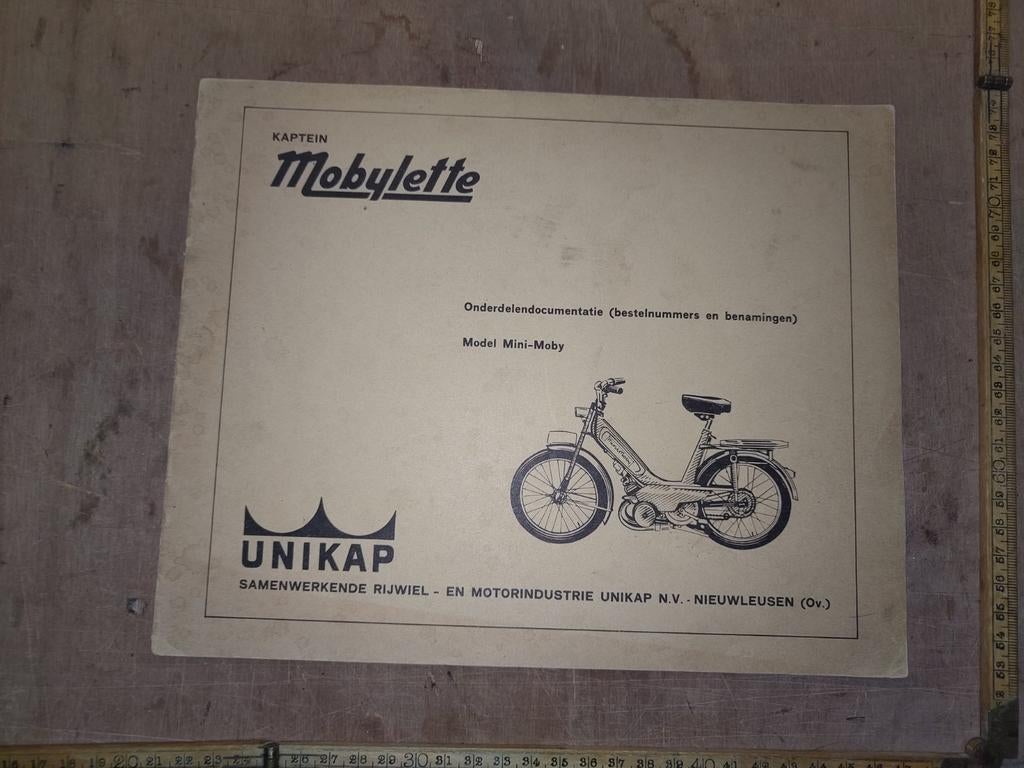 Onderdelen catalogus Kaptein Mobylette Mini Moby, Ophalen of Verzenden