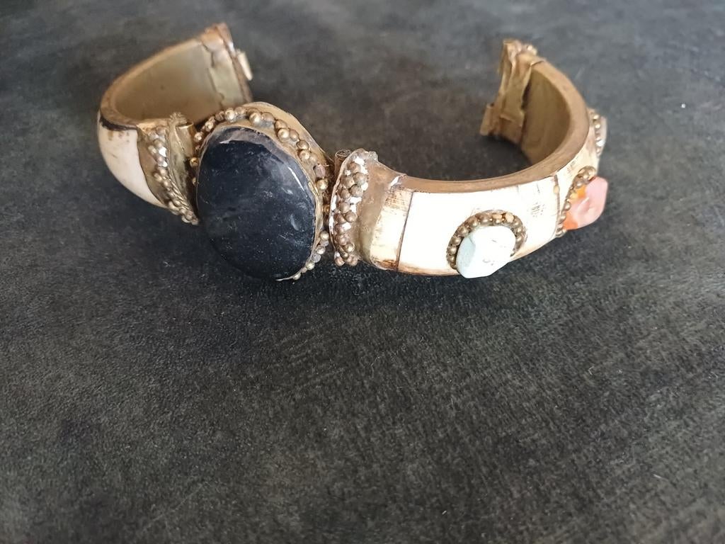 Armband met edelstenen, Sieraden, Tassen en Uiterlijk, Ringen, Dame, 17 tot 18, Overige kleuren, Ophalen of Verzenden