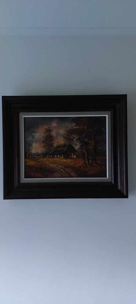 Klassiek landschap van kunstenaar Cees Verbeek., Antiek en Kunst, Kunst | Schilderijen | Klassiek, Ophalen