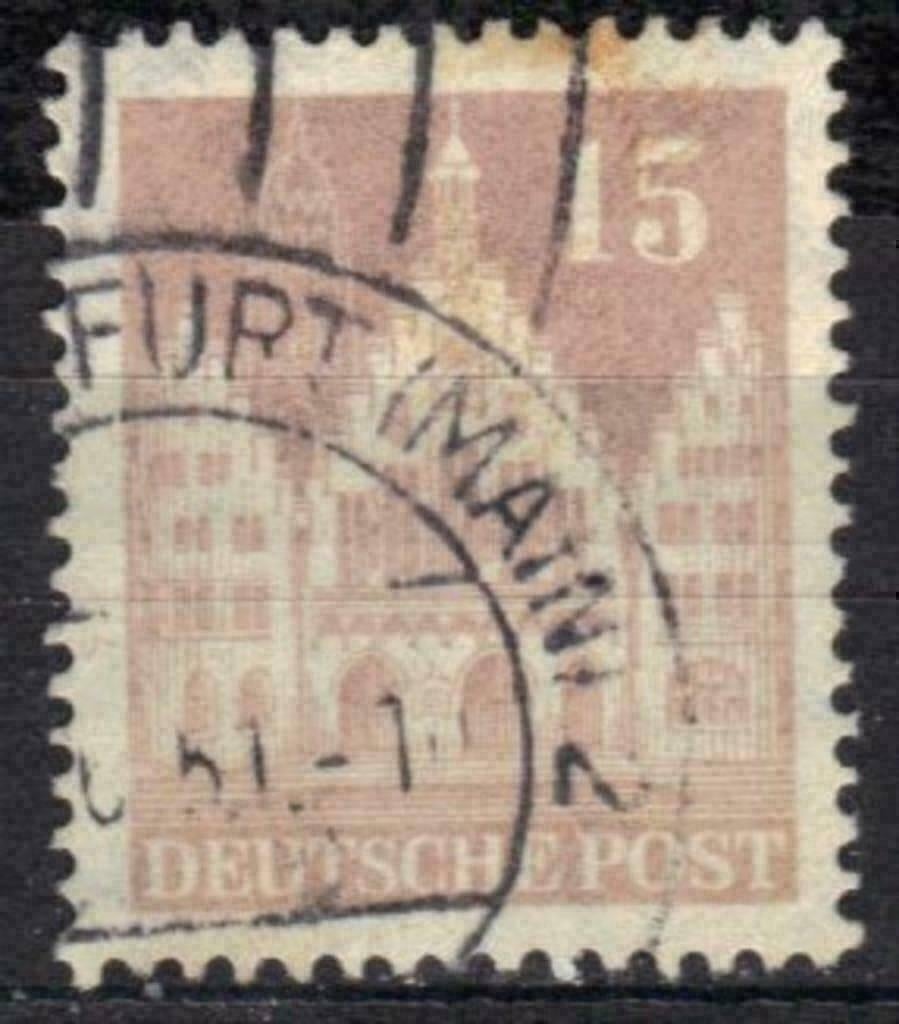 Duitsland Bizone 1948/1951 - Yvert 50A - Monumenten (ST), Verzenden, BRD, Gestempeld