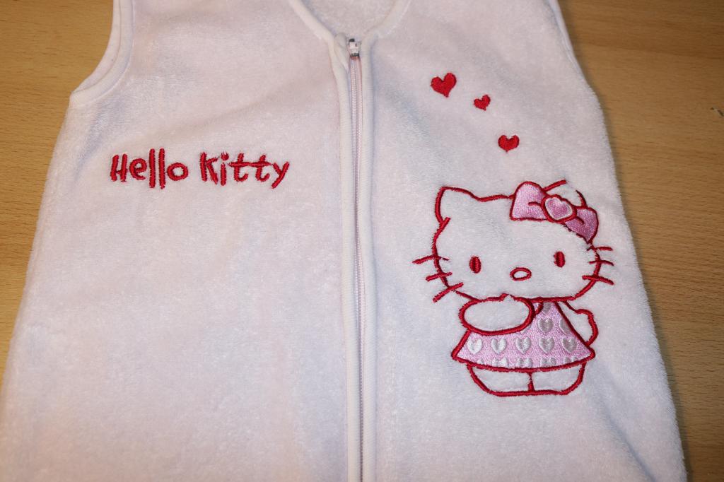 Licht roze Hello Kitty fleece slaapzak 85cm, Ophalen of Verzenden, Zo goed als nieuw, 70 tot 85 cm, Slaapzak