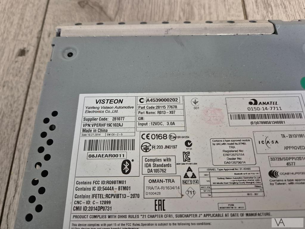 Smart Fortwo / Forfour 2014 - 2020 radio cd speler met USB, Auto diversen, Autoradio's, Ophalen of Verzenden, -, -, -