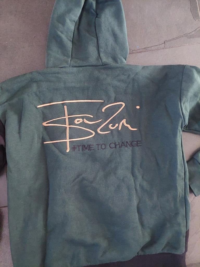 Touzani Retour Hoodie - Groen/Zwart, Ophalen of Verzenden, Zo goed als nieuw, Retour