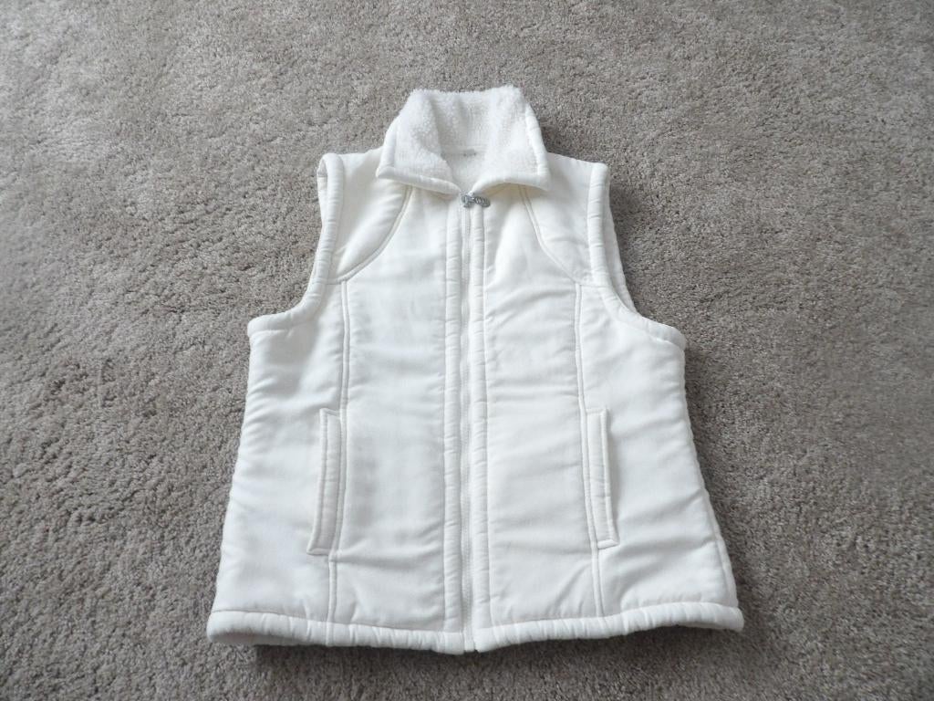 SPLINTERNIEUW 1 bodywarmer wit maat 40 met bont van binnen, Ophalen of Verzenden, Nieuw, Maat 38/40 (M), Wit