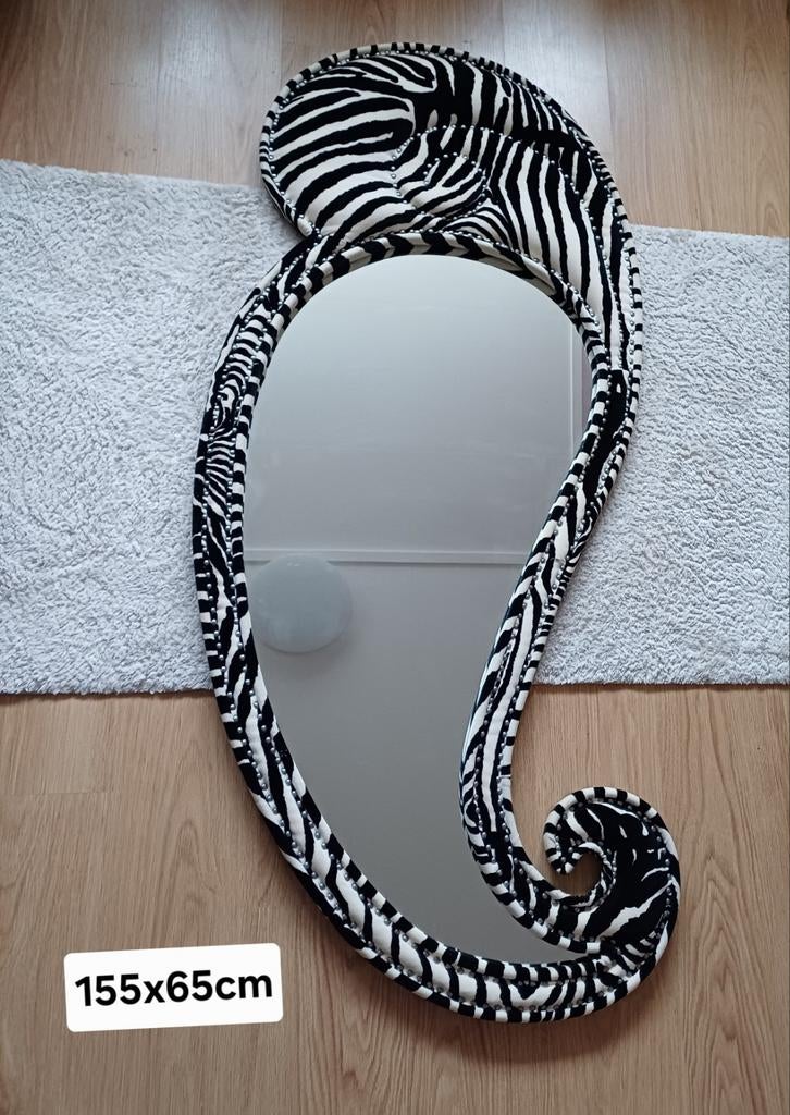 mooie grote bretz spiegel, Ophalen, Zo goed als nieuw, Rechthoekig