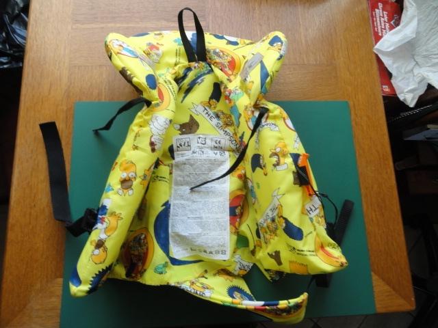 The Simpsons Kinder Reddingsvest, Verzamelen, Verzenden, Overige figuren, Gebruikt, Kleding