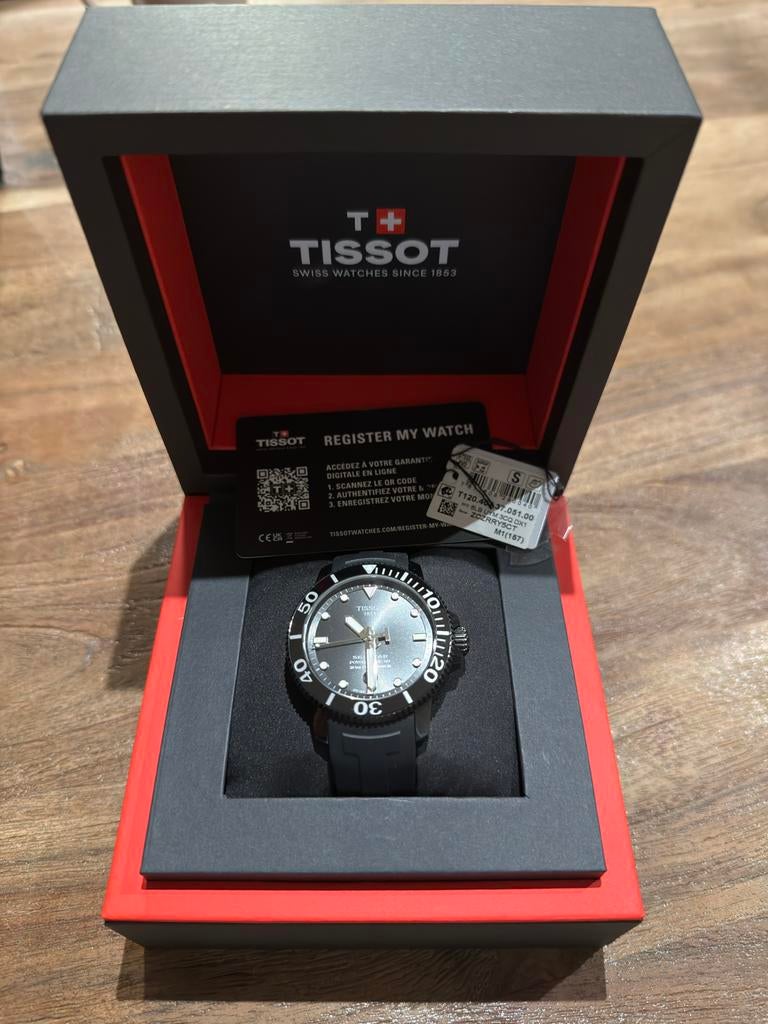 Tissot Seastar 1000 Powermatic 80 - Duikhorloge - Automaat, Overige merken, Staal, Polshorloge, Nieuw