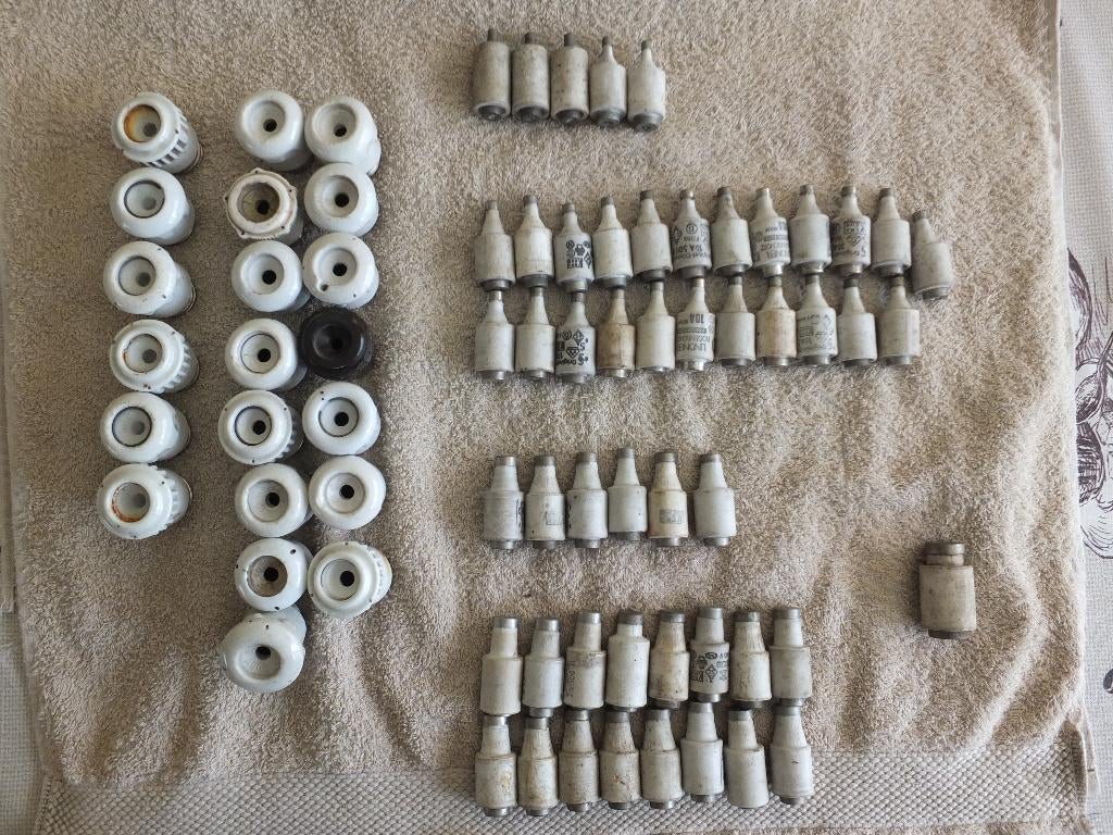 Zekeringen Smeltveiligheden 6A - 10A -20A - 25A - 63A, Ophalen of Verzenden, Gebruikt