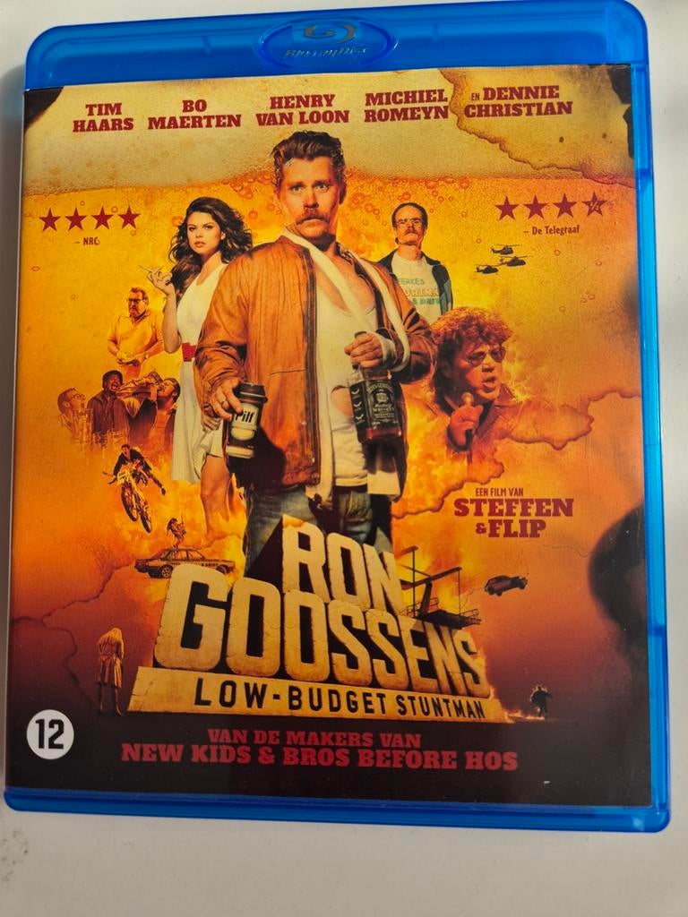 Ron Goossens Low-Budget Stuntman - Blu-ray, Ophalen of Verzenden, Zo goed als nieuw, Humor en Cabaret