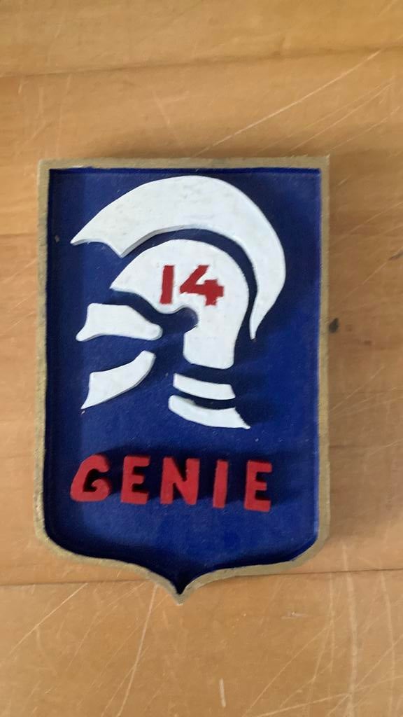 KNIL/KL 14e Genie Veldcompagnie, Verzamelen, Militaria | Algemeen, Ophalen of Verzenden, Landmacht, Nederland, Embleem of Badge