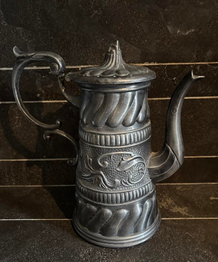 Franse koffiekan, Antiek en Kunst, Antiek | Tin, Ophalen of Verzenden