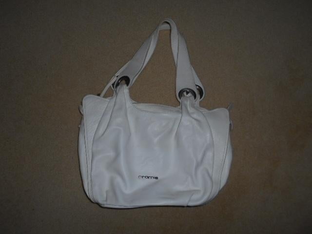 Lederen damestas, Verzenden, Gebruikt, Wit, Handtas