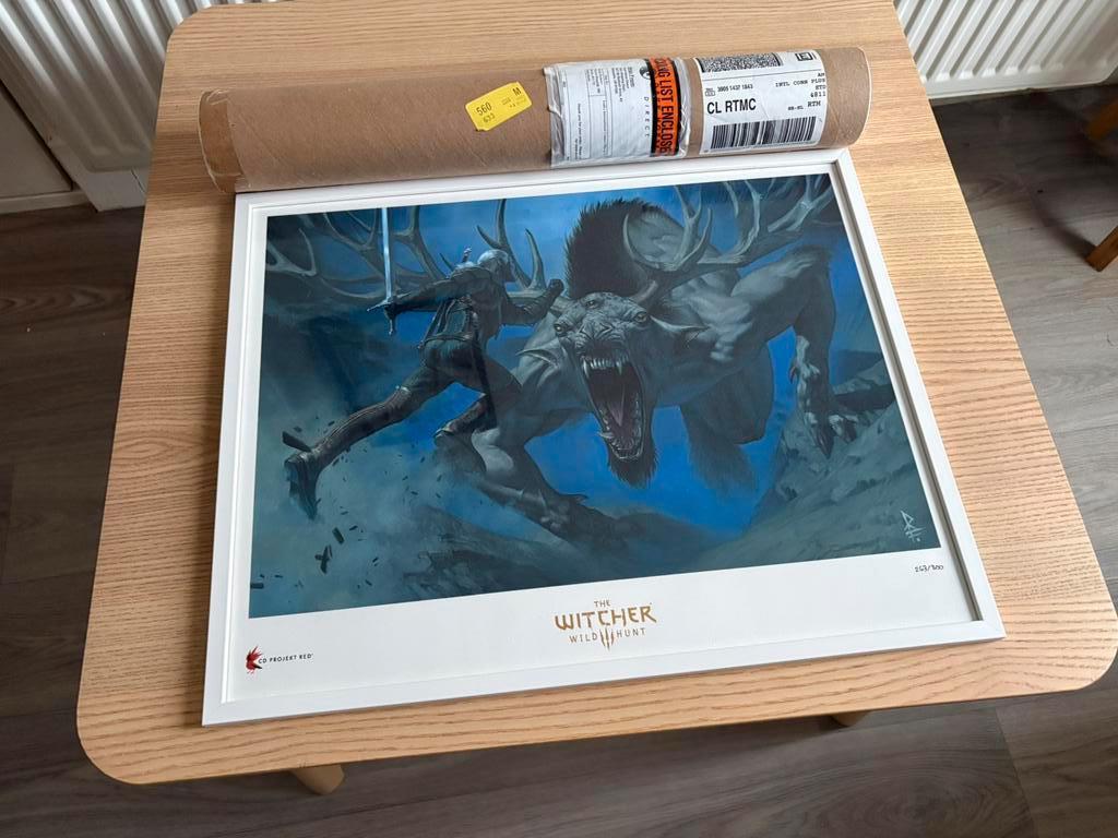 The Witcher 3 (Geralt of Rivia) poster limited edition, 1 speler, Nieuw, Eén computer, Ophalen of Verzenden