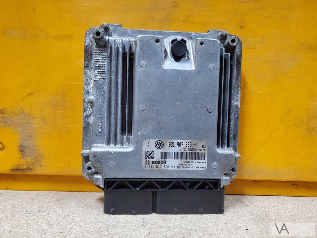 VW Golf 6 08 - 12 Passat 07 - 10 ECU motorcomputer 2.0 tdi, Ophalen of Verzenden, Gebruikt, Volkswagen