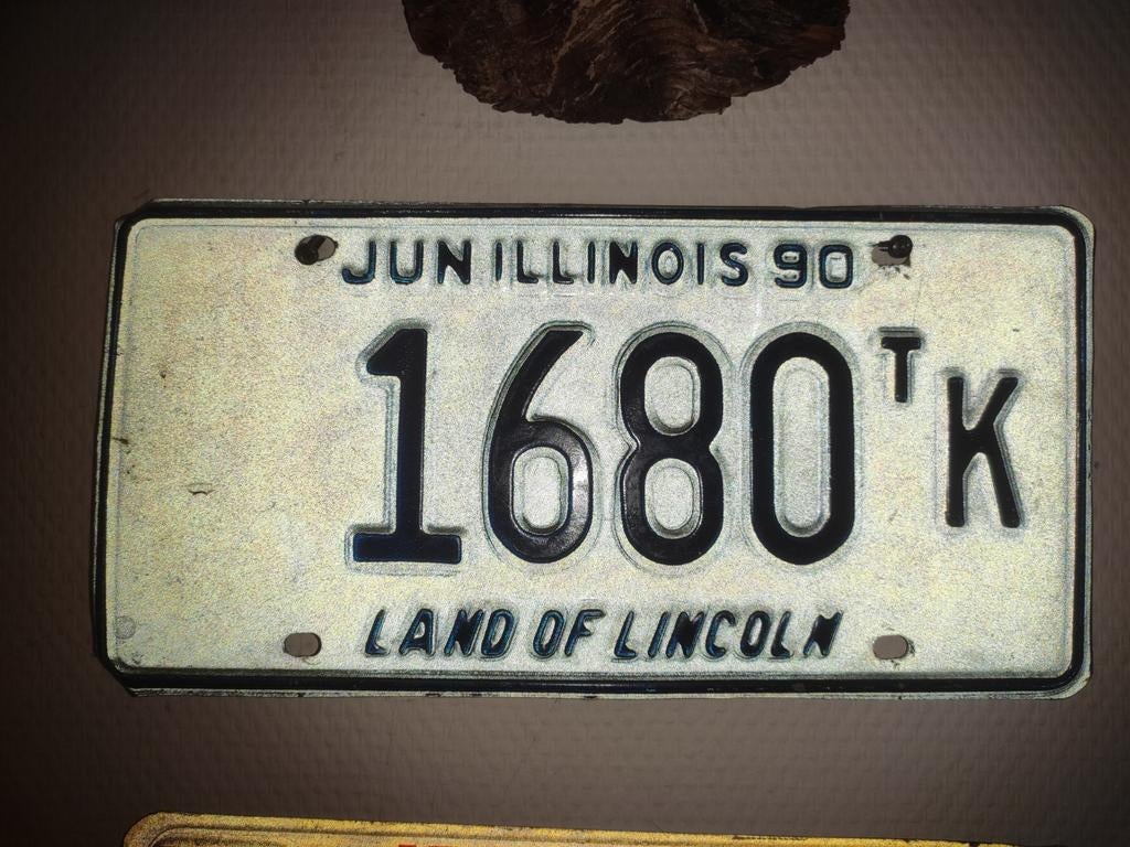 Illinois kentekenplaat 1990, Ophalen of Verzenden