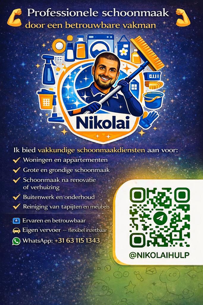 Professionele schoonmaak door een betrouwbare vakman, HBO, Geschikt als bijbaan, Freelance of Uitzendbasis, Variabele uren