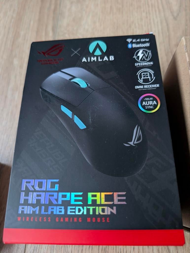 Asus ROG Harpe Ace Aim Lab wireless- Zo goed als nieuw, Muis, Asus, Gaming muis, Ophalen of Verzenden