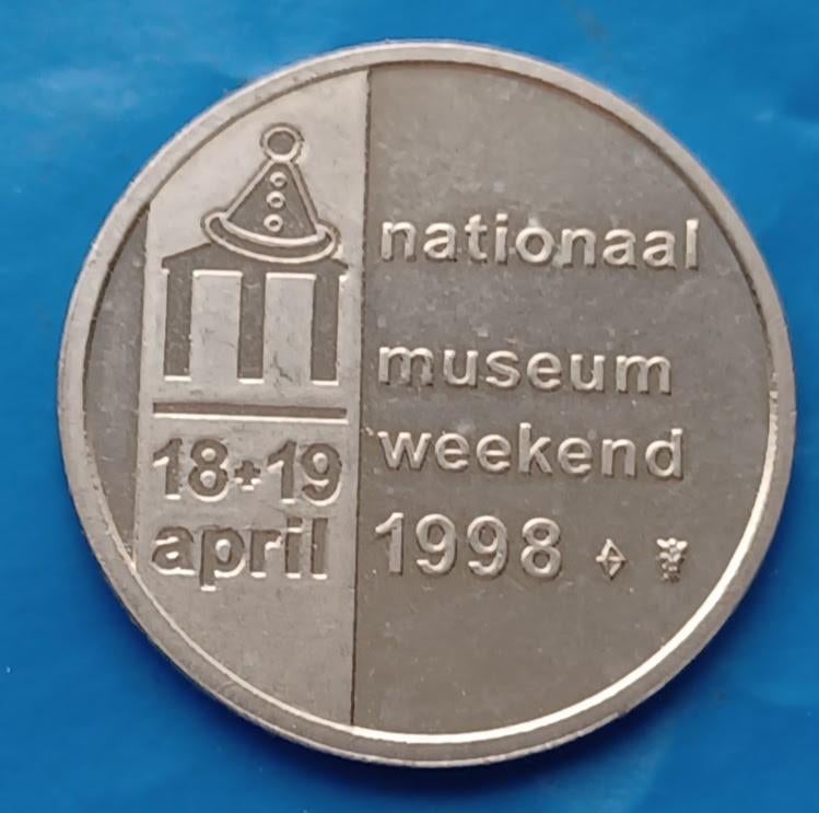 Penning Nationaal Muntmuseum Weekend - 1998, Postzegels en Munten, Penningen en Medailles, Ophalen of Verzenden, Overige materialen