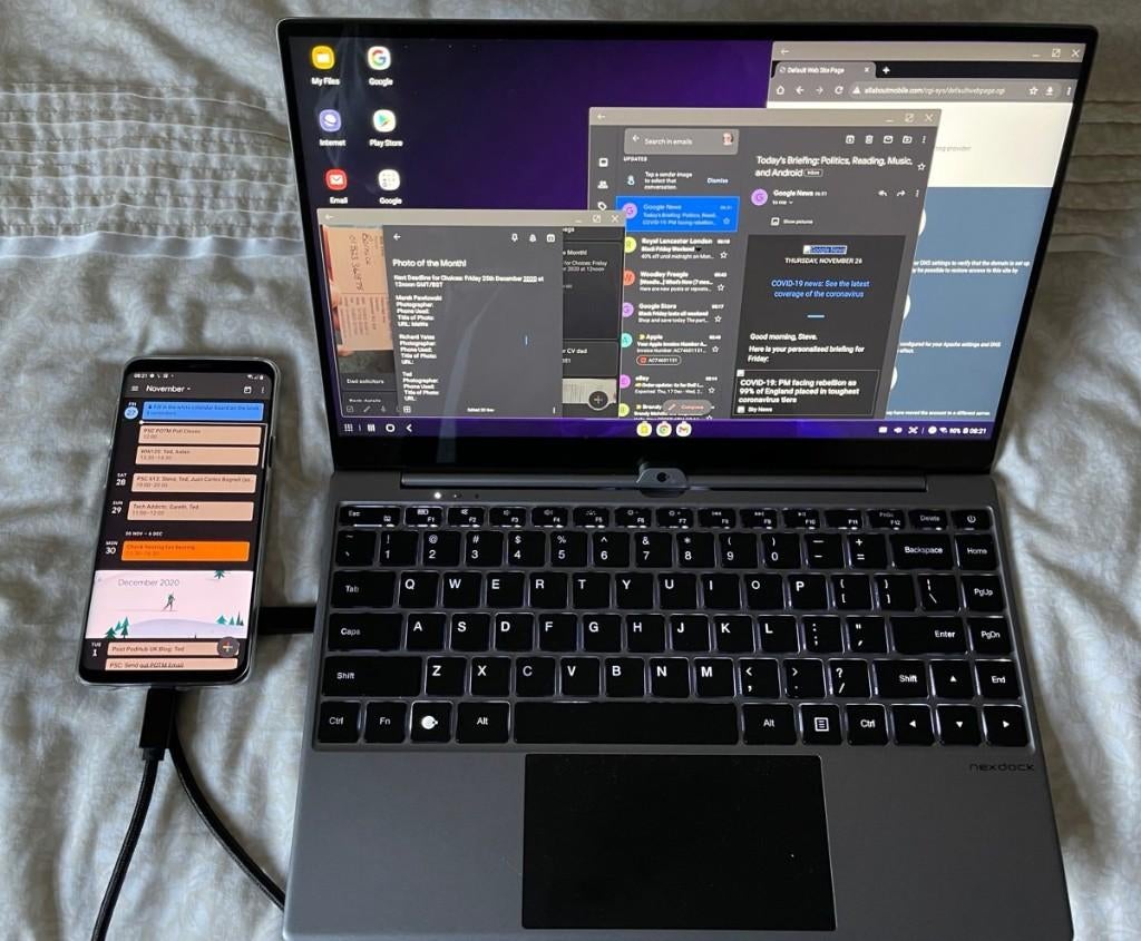 Nexdock Touch laptopdock, Computers en Software, Windows Laptops, Ophalen of Verzenden