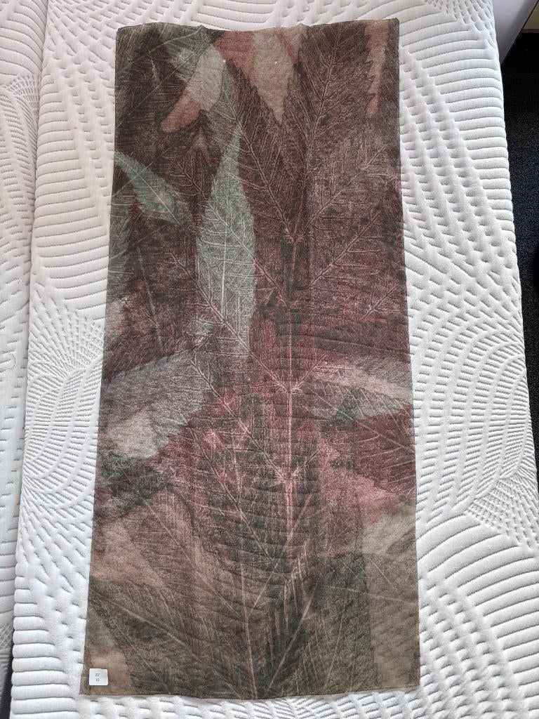 Lap stof Artelux Esp 53 x 110 cm gordijnstof inbetween blad, Bruin, Ophalen of Verzenden, Zo goed als nieuw, 30 tot 120 cm